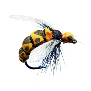 Mouche J:son insecte terrestre guêpe - 140 - 16 mm h10 - Black & yellow