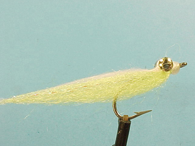 Mouche Lm2g mouche mer - M5 - Chartreuse & White Bonefish Clouzer  h4