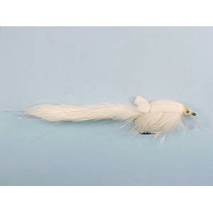 Mouche Lm2g mouche brochet - B11 - White Bunny Wobbler  h5/0