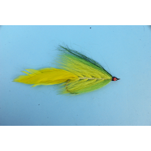 Mouche Lm2g mouche brochet - B18- Green Yellow Bucktail  h5/0
