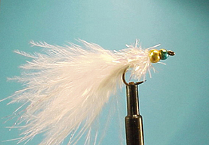 Mouche Lm2g streamer plombé - ST29 - White Rainbow Warrior  h10