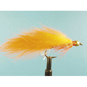 Mouche Lm2g streamer plombé - ST45 - Orange Zonker  h10