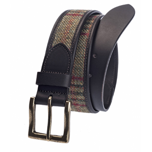 Ceinture en Tweed Ecossais - Vert - Taille S